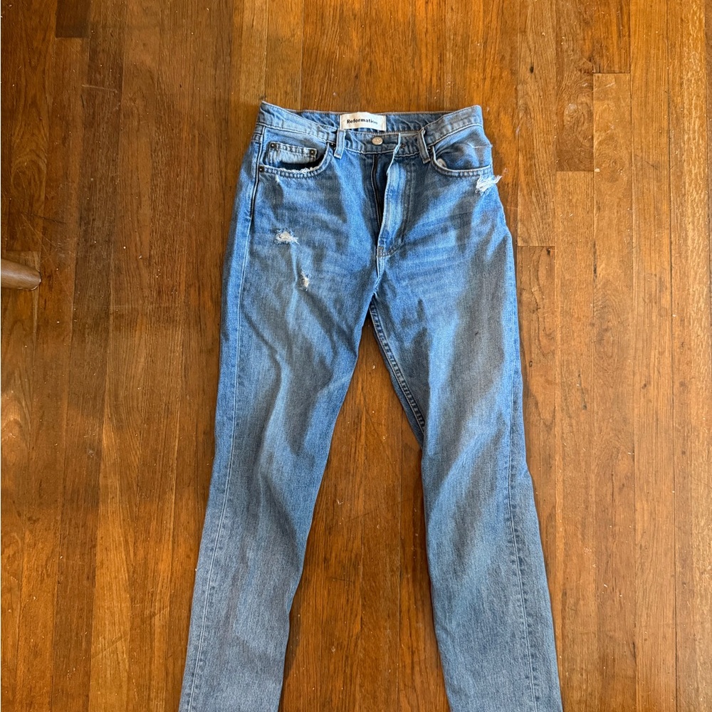 Reformation Women’s Slim Fit Blue Jeans